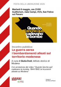 25 APRILE A SAN FELICE: 80° ANNIVERSARIO DELLA LIBERAZIONE